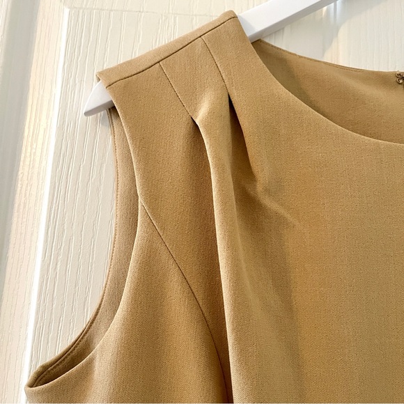 Exclusively for Mary Kay by Twinhill Camel Sleeveless MidLength Sheath Dress 12P - Picture 3 of 11